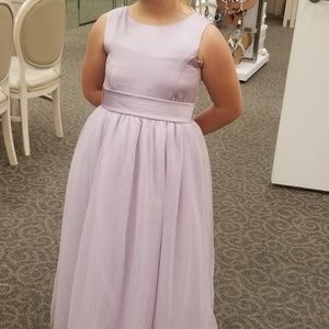Little girls size 8 flower girl dress